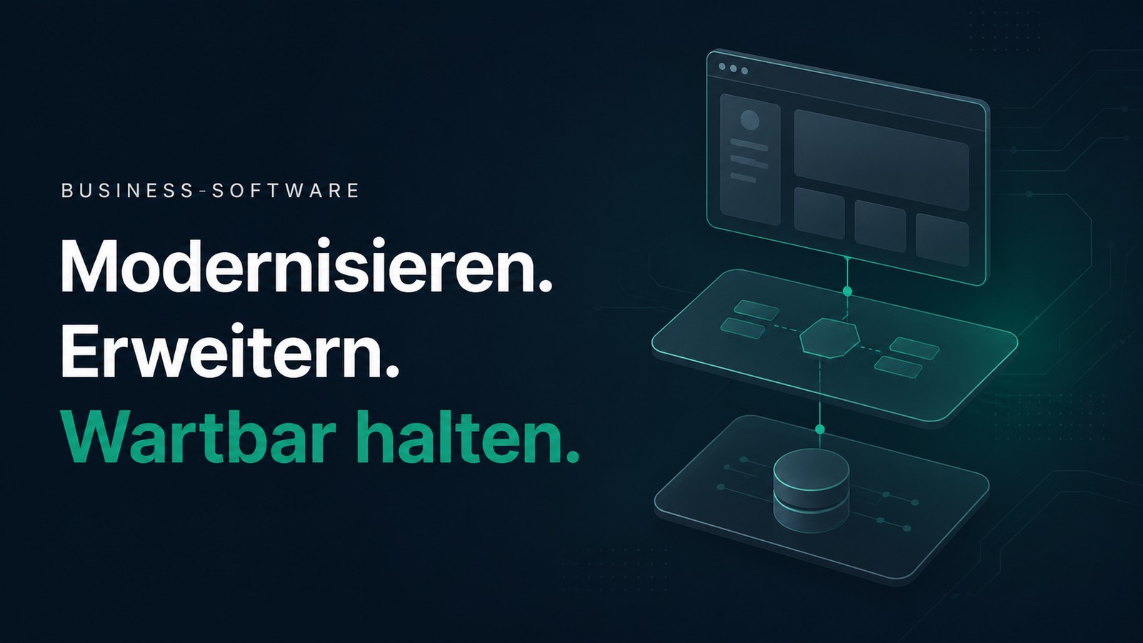 Projektübersicht zur Modernisierung und Erweiterung einer Business-Software